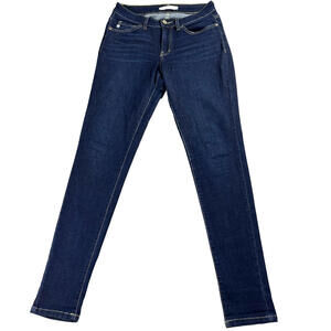 Vintage KANCAN Jeans Womens 27 Dark Wash Skinny Stretch Denim Look Vintage Style